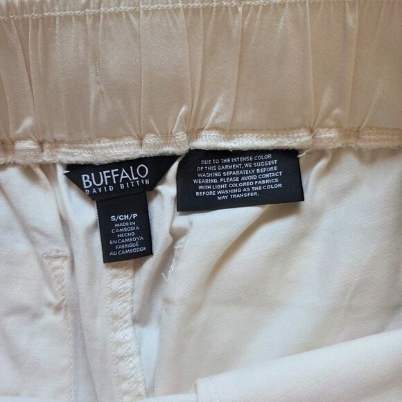NWT Buffalo David Bitton Women's Soft Tencel Pull-on Jogger Sz Small Cream New - Picture 7 of 8